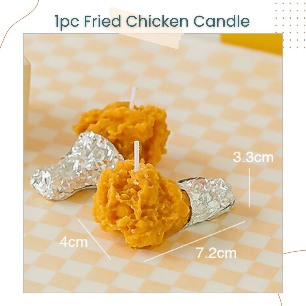 Simulated Butter Beer Fried Chicken Scented Candle for Birthday Gift