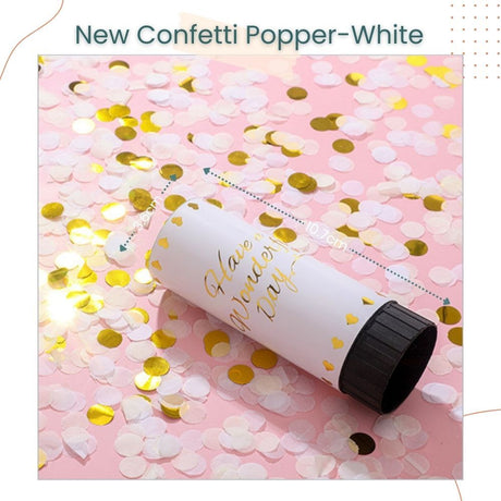 New Colorful Confetti Popper for Birthday Anniversary Gender Reveal Parties