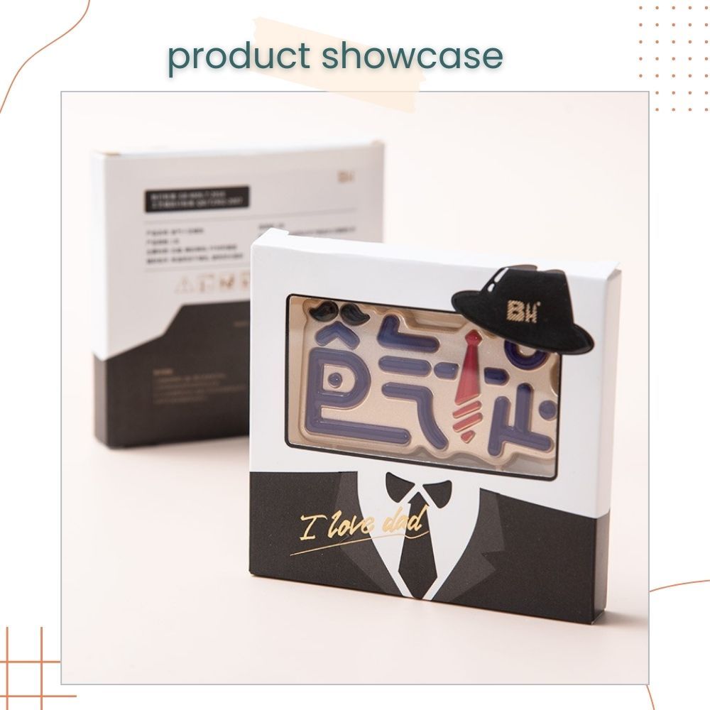 Happy Father's Day Design Candle for Father's Day Cake Decoration