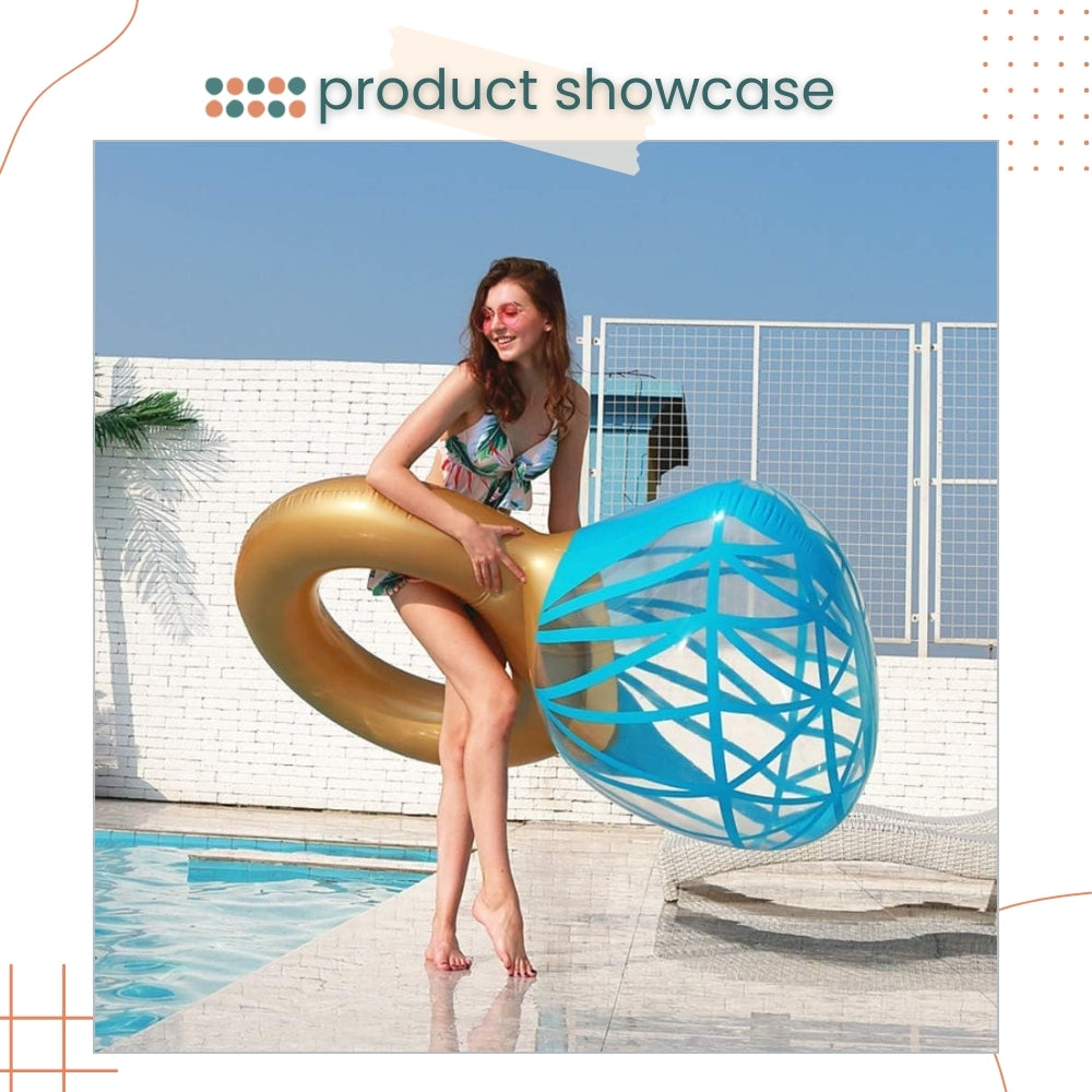 Giant Diamond Ring Balloon Float for Wedding Proposal Bridal Shower Hen Party