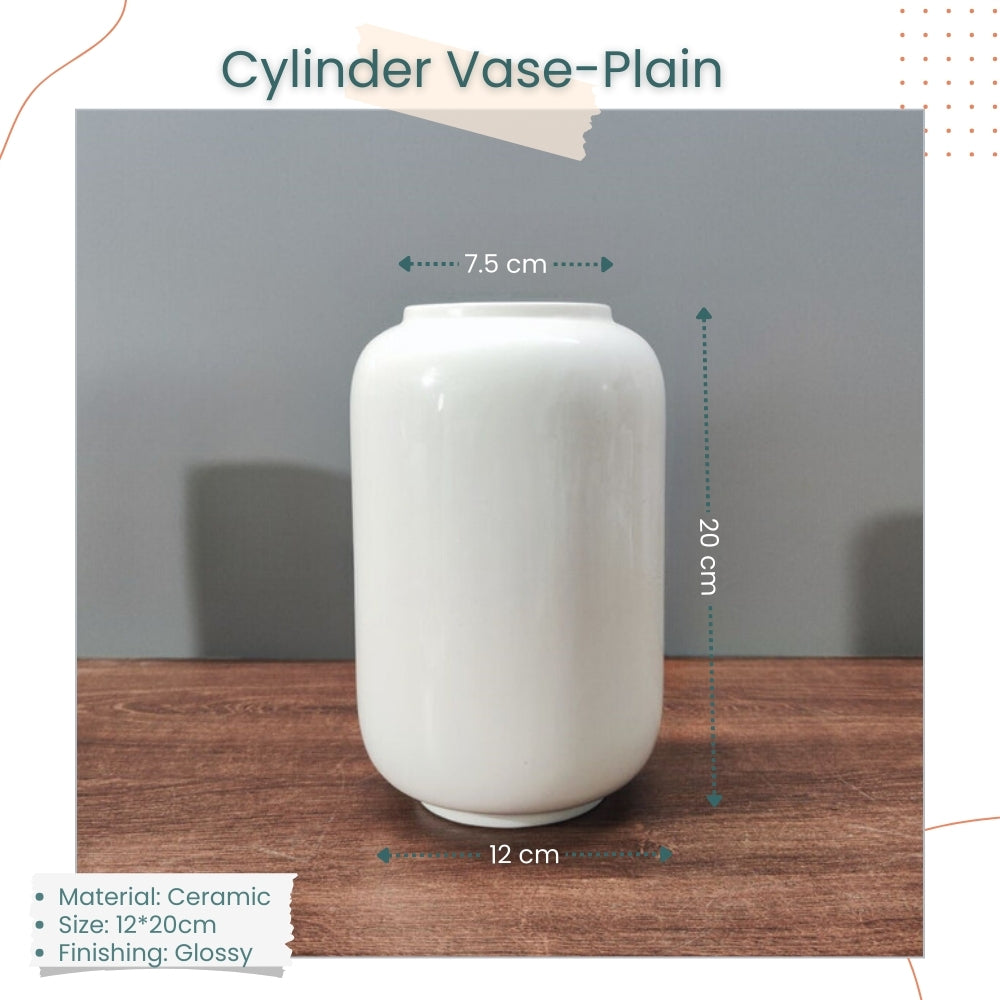 Minimalist Ceramic Vase for dried Pampas Grass