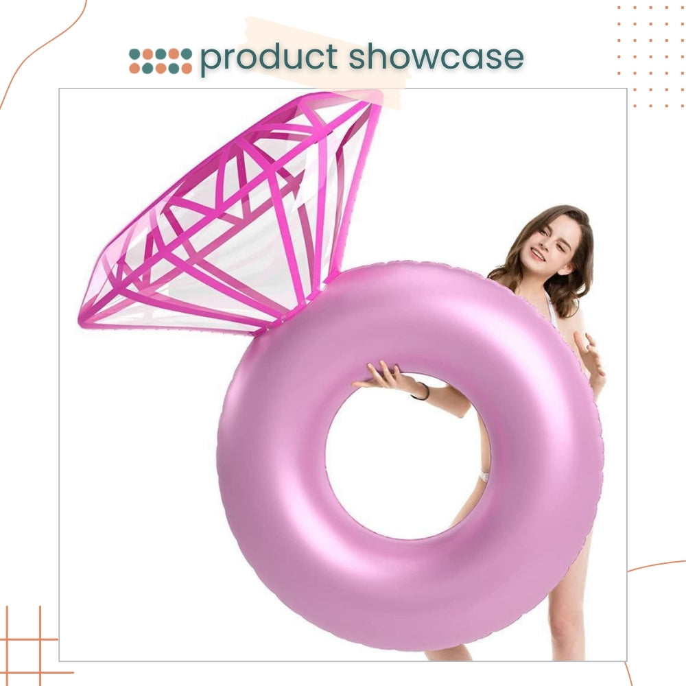 Giant Diamond Ring Balloon Float for Wedding Proposal Bridal Shower Hen Party