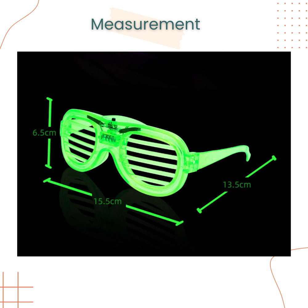 Neon Light LED Party Glasses for Birthday Party Events
