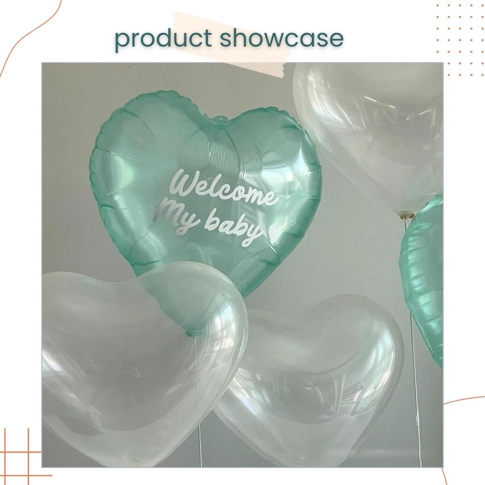 18 inch Jelly Star Heart Shaped Foil Balloon