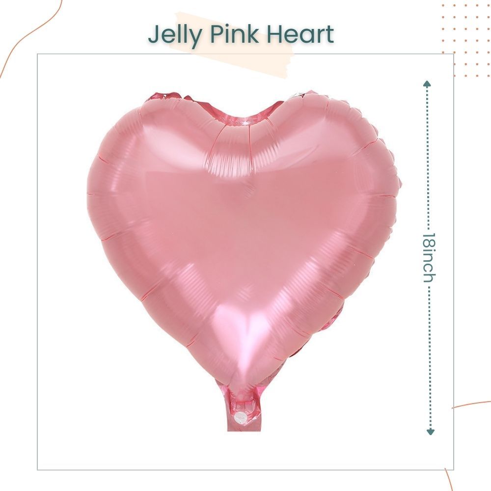 18 inch Jelly Star Heart Shaped Foil Balloon
