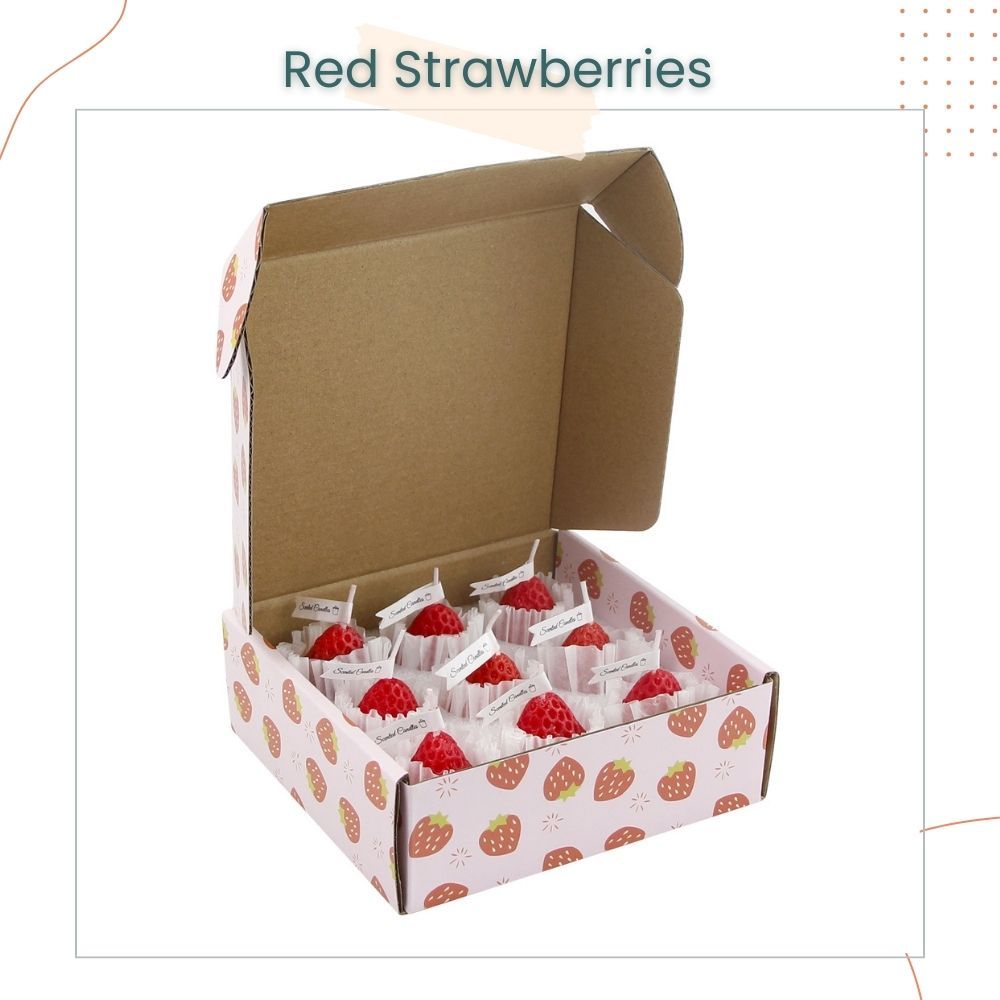 Strawberry Scented Candle Creative Ornaments for Living Home Birthday Gift