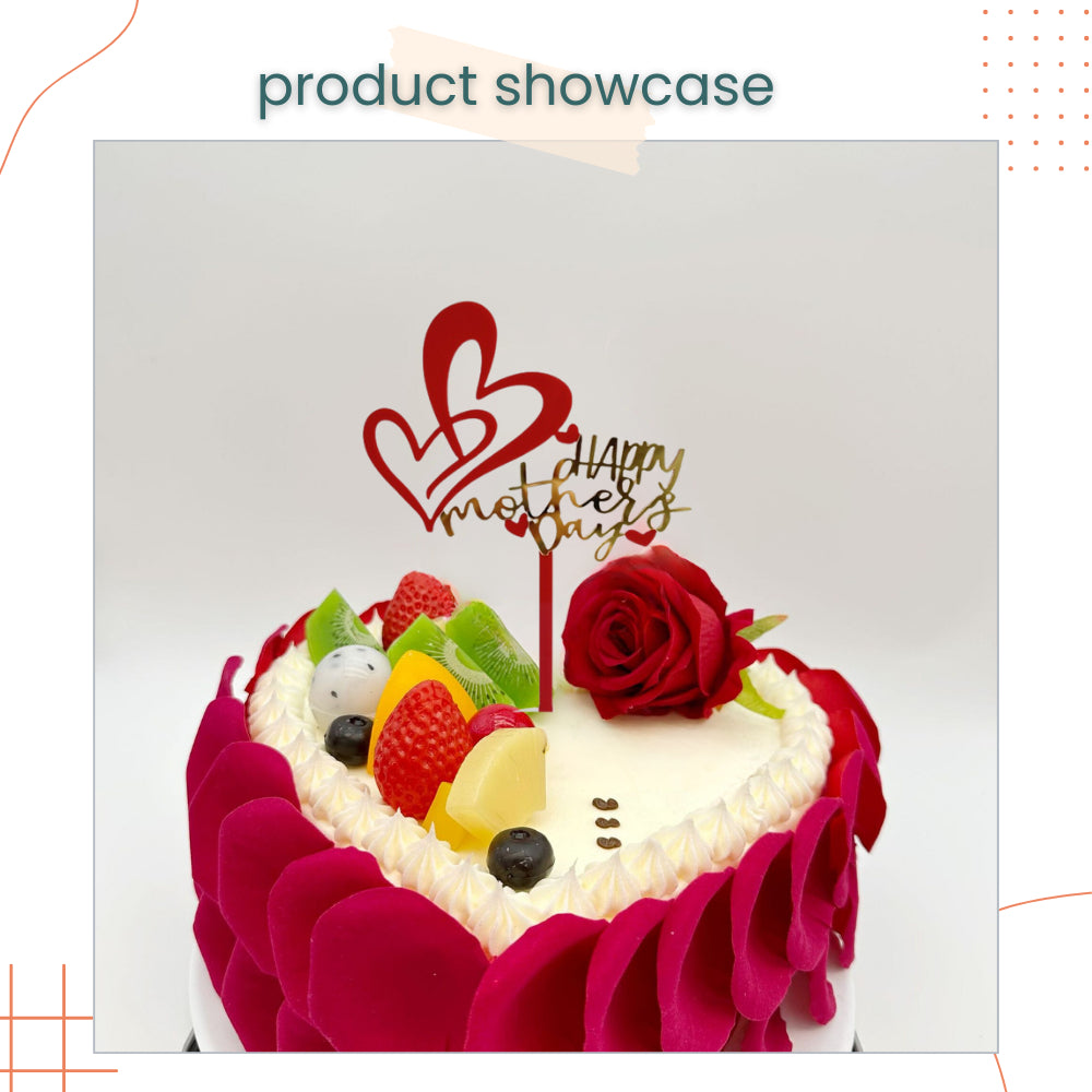 Happy Mother's Day Cake Topper for Cake Decoration
