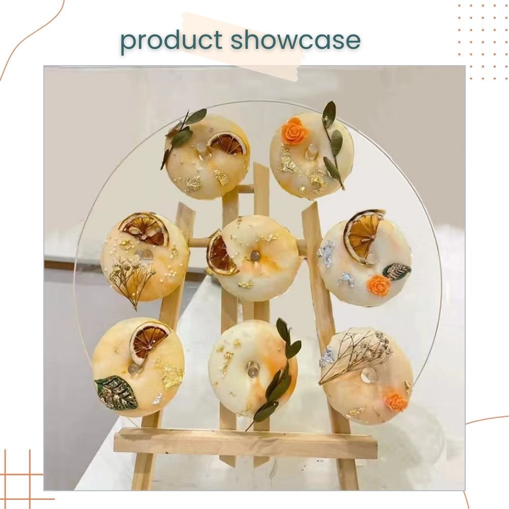 Acrylic Donut Dessert Stand Table Display for Birthday Wedding Bridal Shower Decoration Party