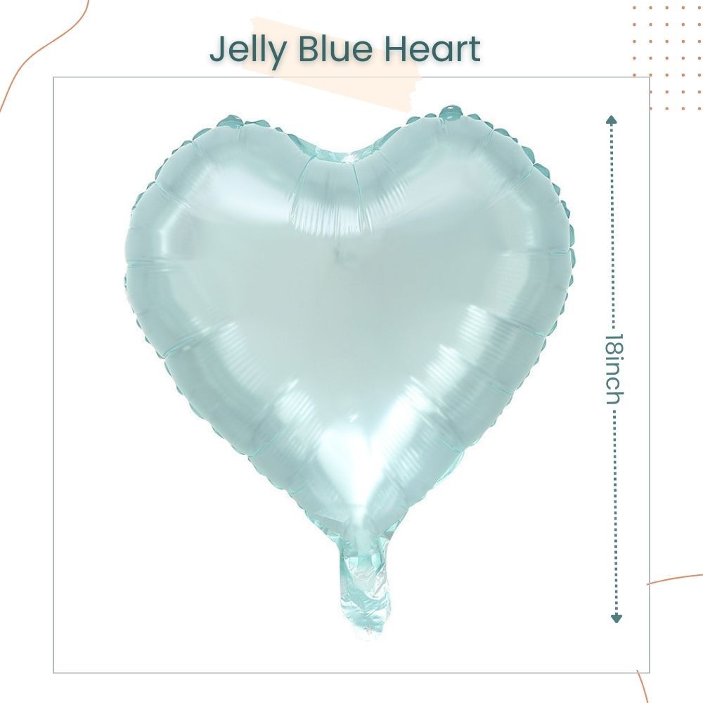18 inch Jelly Star Heart Shaped Foil Balloon