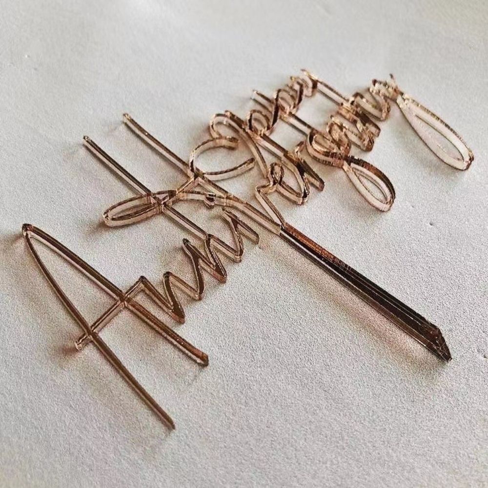 Happy Anniversary Acrylic Cake Topper for anniversary parties cake decoration