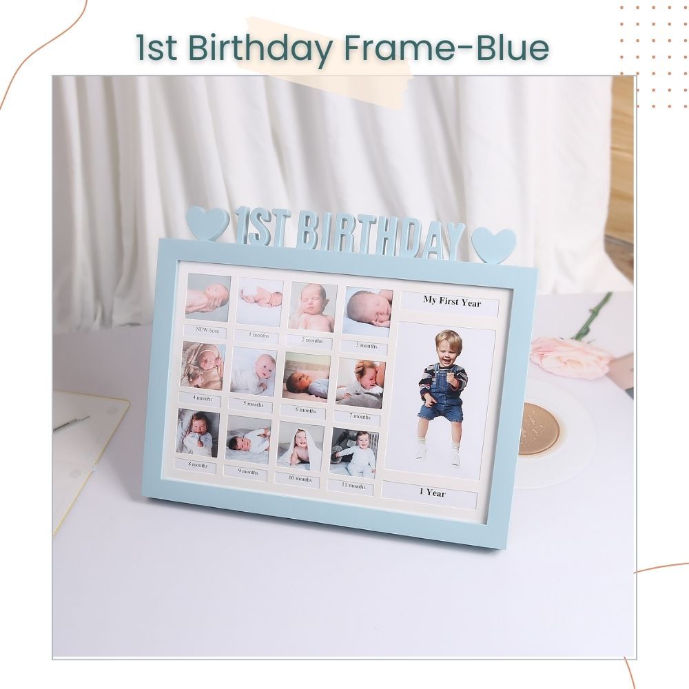 1st Birthday 12 Month Lovely Memorial Baby Photo Frame for Baby Birthday