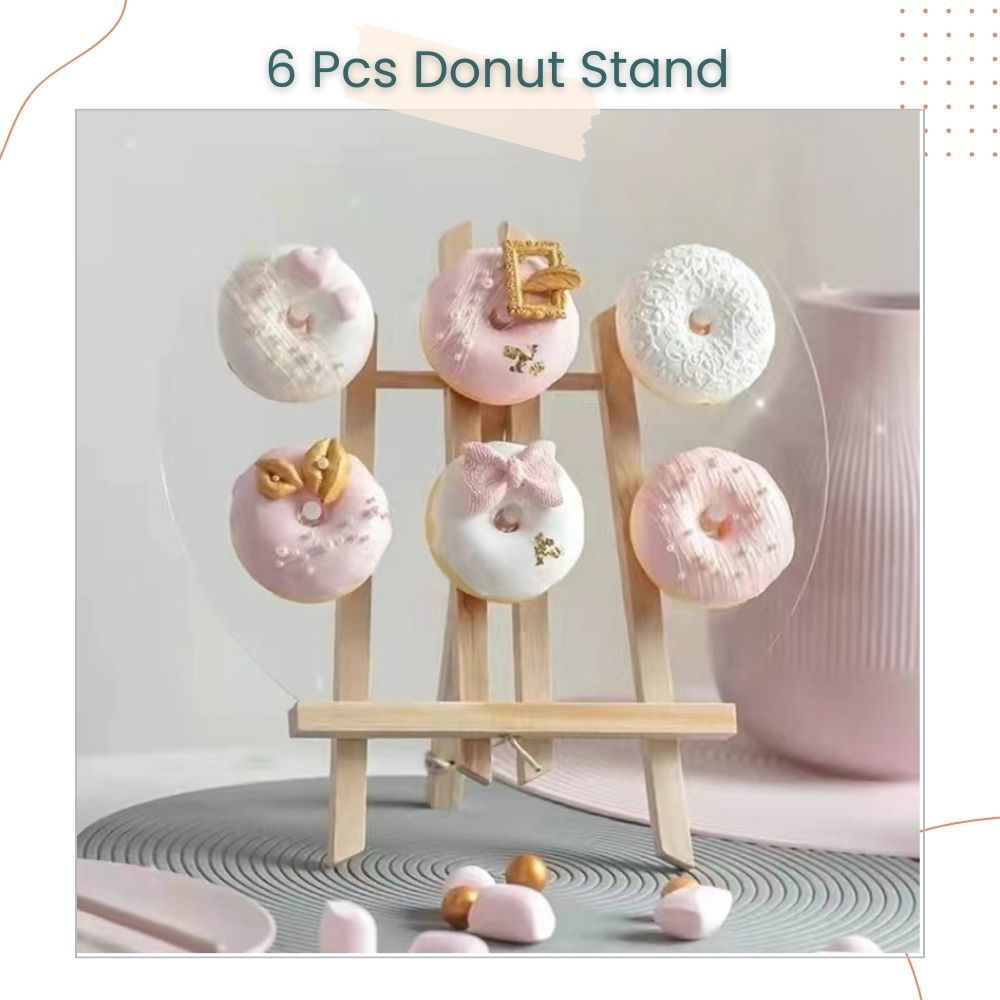 Acrylic Donut Dessert Stand Table Display for Birthday Wedding Bridal Shower Decoration Party