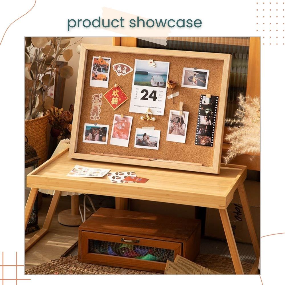 Solid Wooden Photo Frame Cok Board Decorative Wall Student Study Room Decor