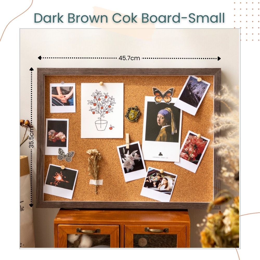 Solid Wooden Photo Frame Cok Board Decorative Wall Student Study Room Decor
