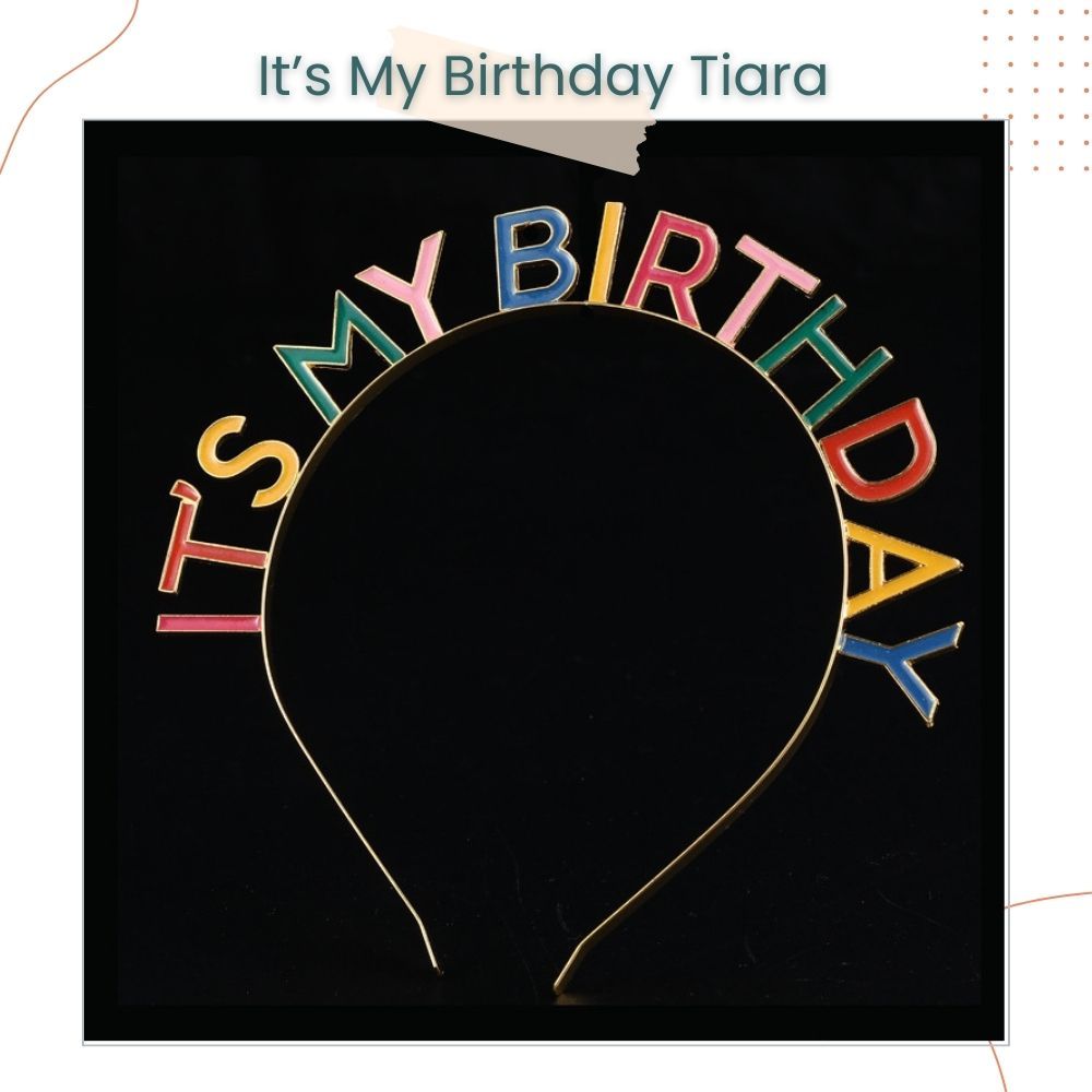 Its My Birthday Medal Colorful Headband Tiara for Birthday Accessories