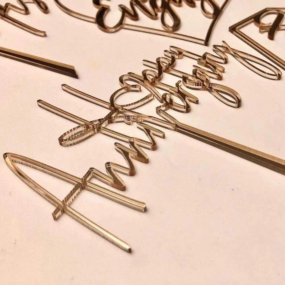 Happy Anniversary Acrylic Cake Topper for anniversary parties cake decoration