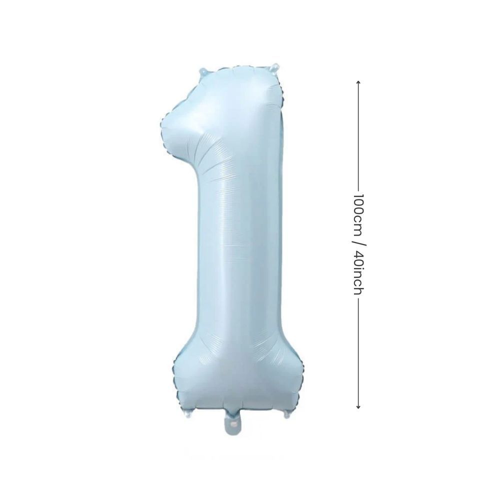 40 inch number balloon baby blue number balloon for birthday party decoration