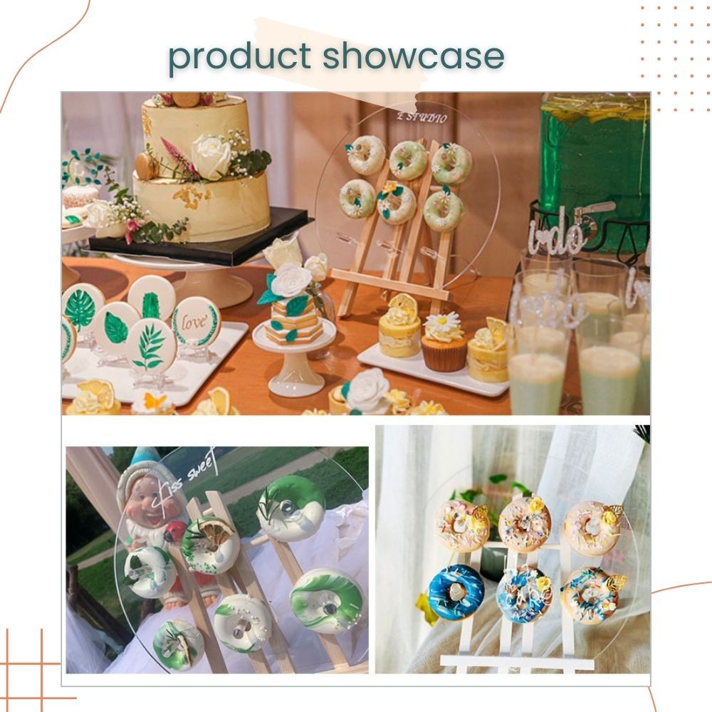 Acrylic Donut Dessert Stand Table Display for Birthday Wedding Bridal Shower Decoration Party