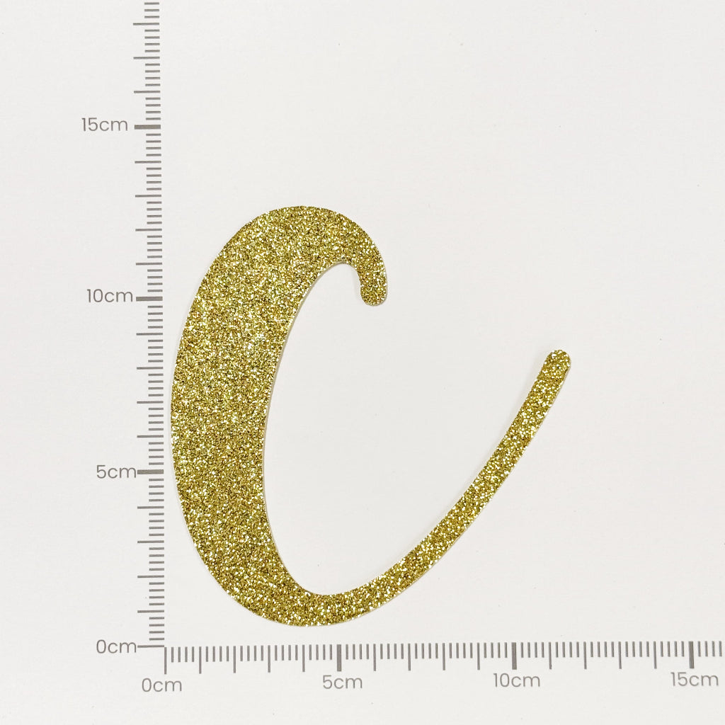 Happy Birthday Banner Custom Cursive Glitter Gold Script Font Banner