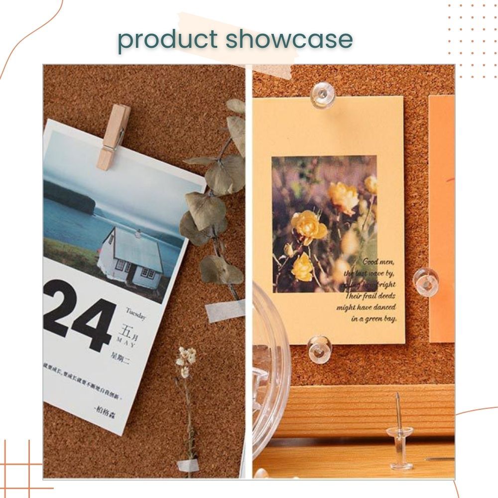 Solid Wooden Photo Frame Cok Board Decorative Wall Student Study Room Decor