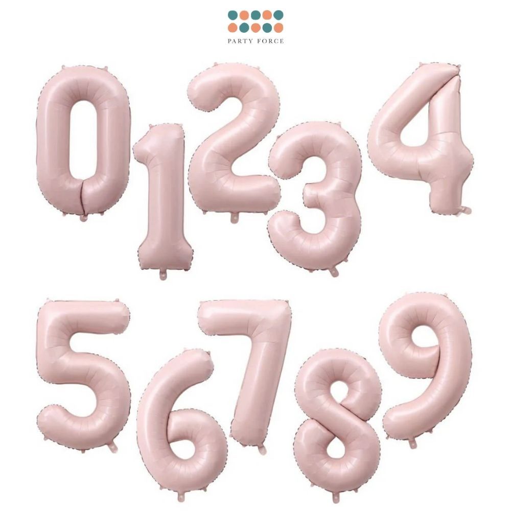40 inch number balloon baby pink number balloon for birthday party decoration