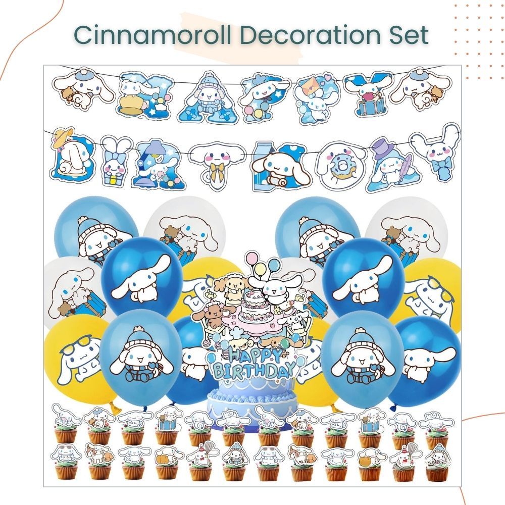 Sanrio Theme Cinnamoroll Kuromi Hello Kitty Balloon Pack for Birthday Party