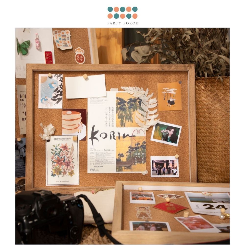 Solid Wooden Photo Frame Cok Board Decorative Wall Student Study Room Decor