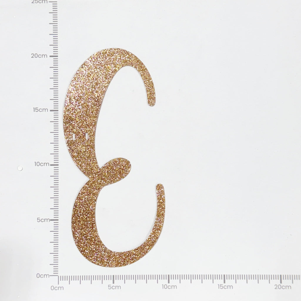 Happy Birthday Banner Rose Gold Custom Cursive Glitter Script Banner for Birthday Party