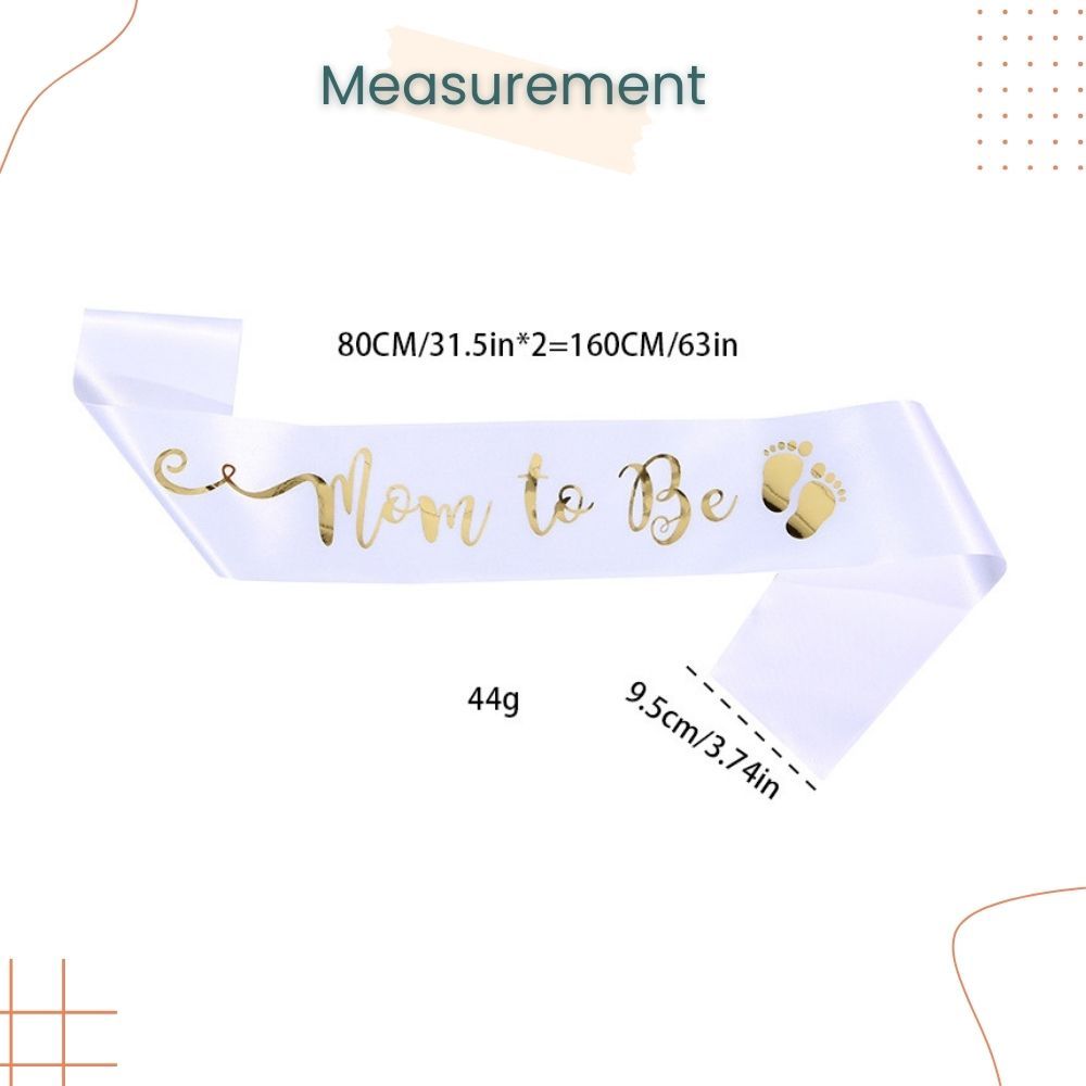 Mom To Be Satin Sash and Tiara Value Pack Set for Mummy