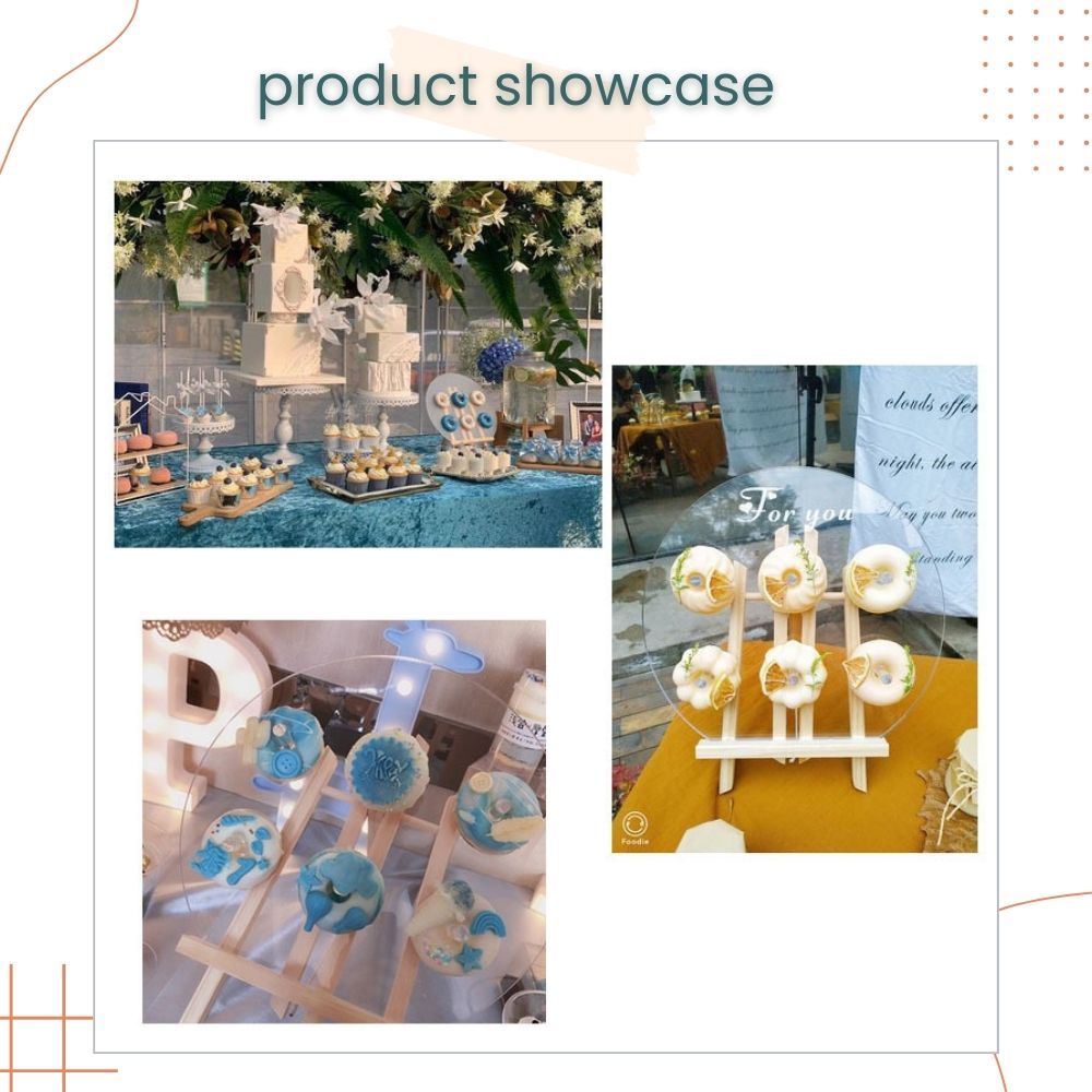 Acrylic Donut Dessert Stand Table Display for Birthday Wedding Bridal Shower Decoration Party