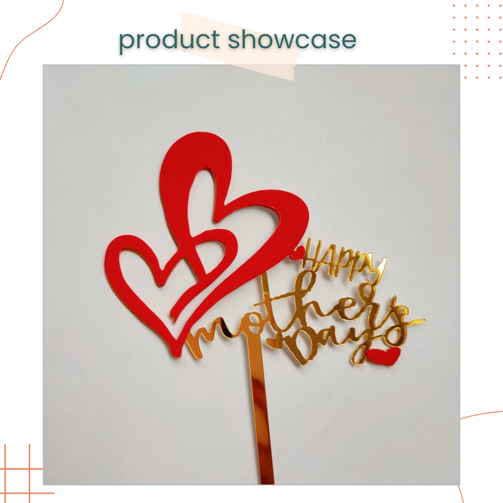 Happy Mother's Day Cake Topper for Cake Decoration