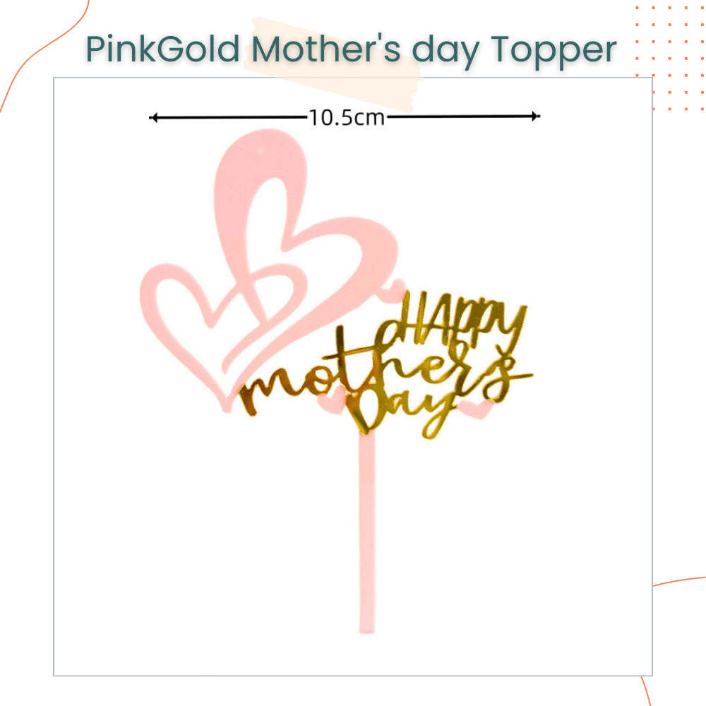 Happy Mother's Day Cake Topper for Cake Decoration