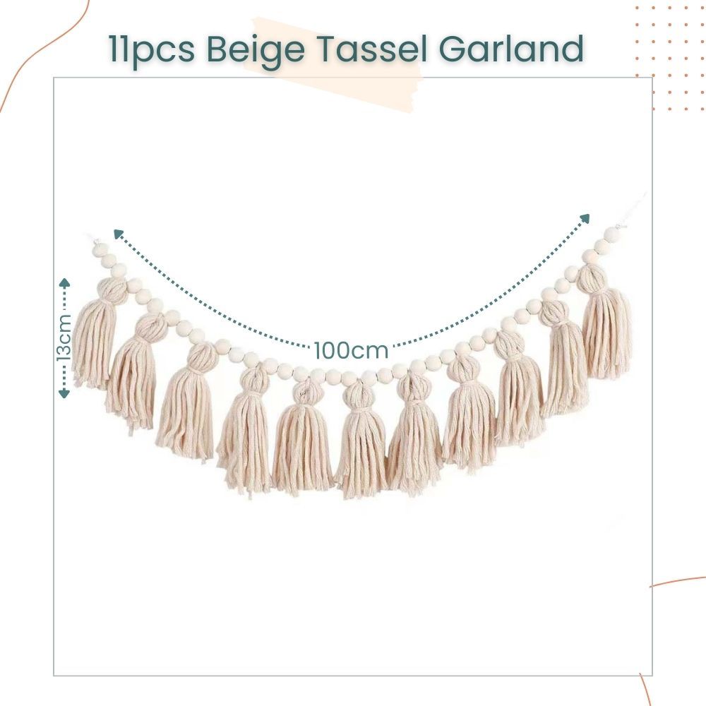 Rainbow Nordic Style Pom Pom Woolen Tassel Garland for Home Decoration Party