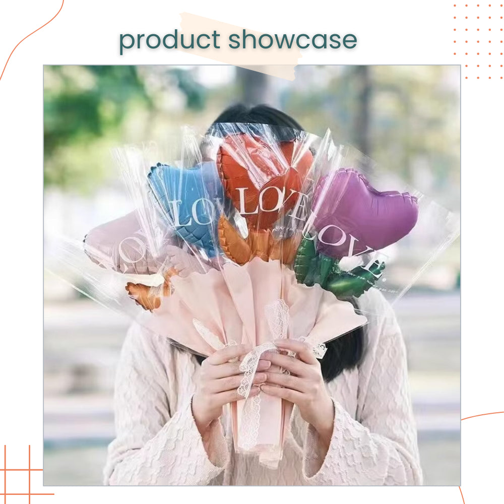 Flower Balloon Bouquet Teacher's Day Gift Daisy Heart Balloon Gift Corporate Door Gifts