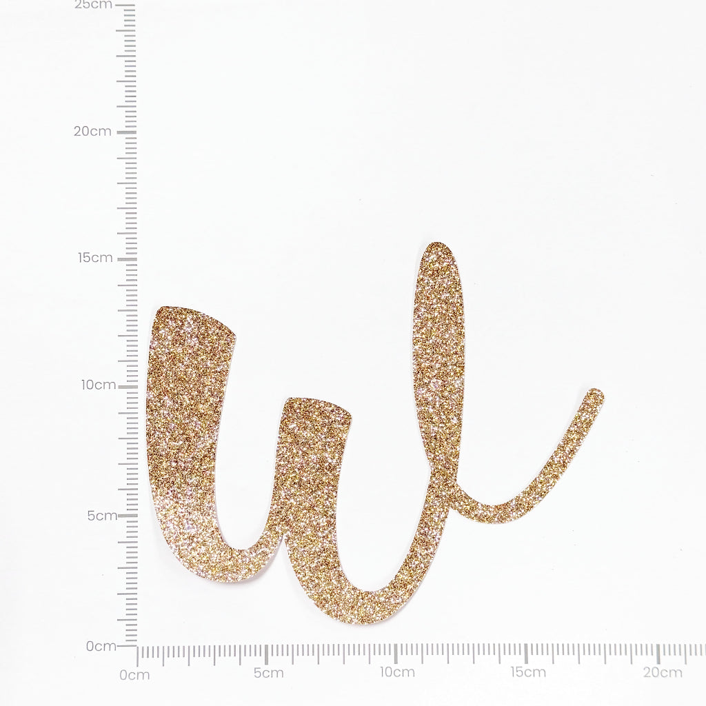 Happy Birthday Banner Rose Gold Custom Cursive Glitter Script Banner for Birthday Party