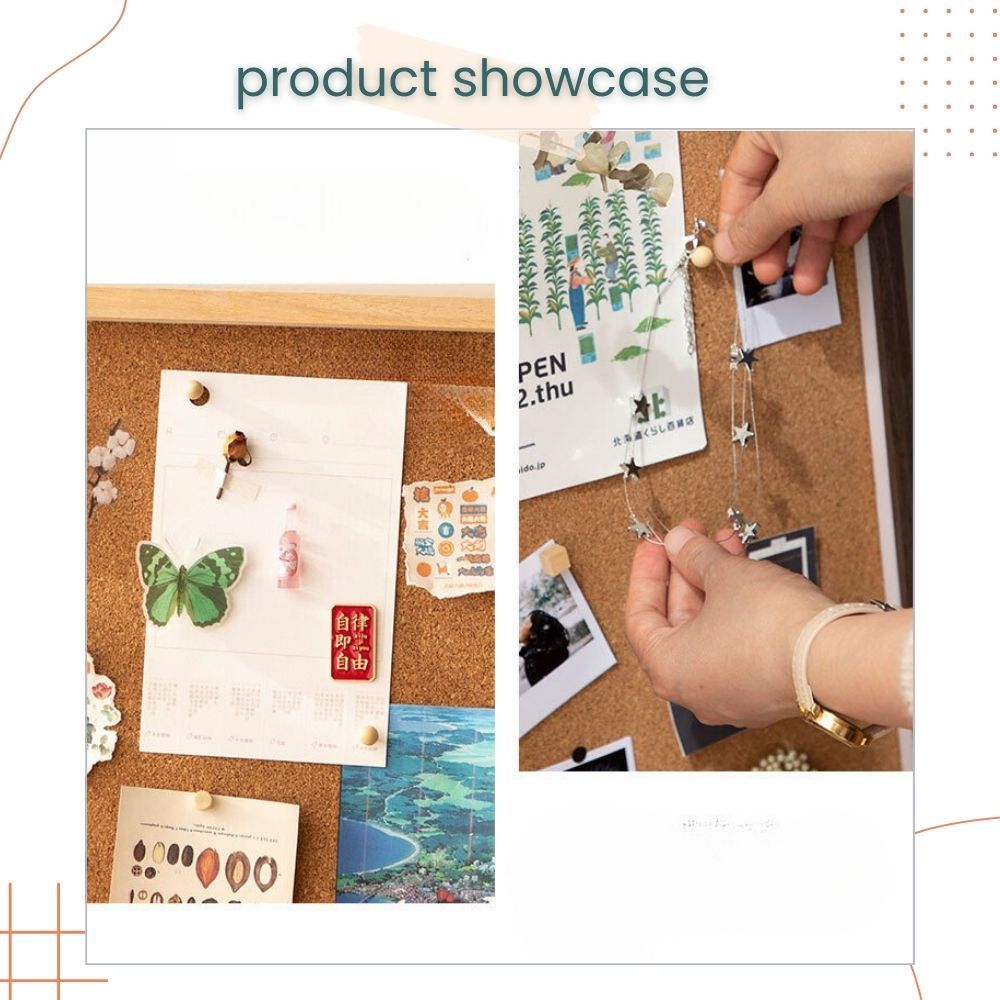 Solid Wooden Photo Frame Cok Board Decorative Wall Student Study Room Decor