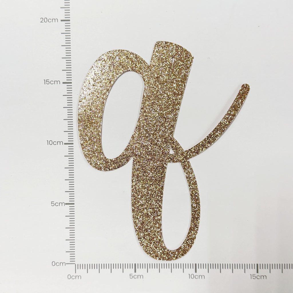 Happy Birthday Banner Rose Gold Custom Cursive Glitter Script Banner for Birthday Party