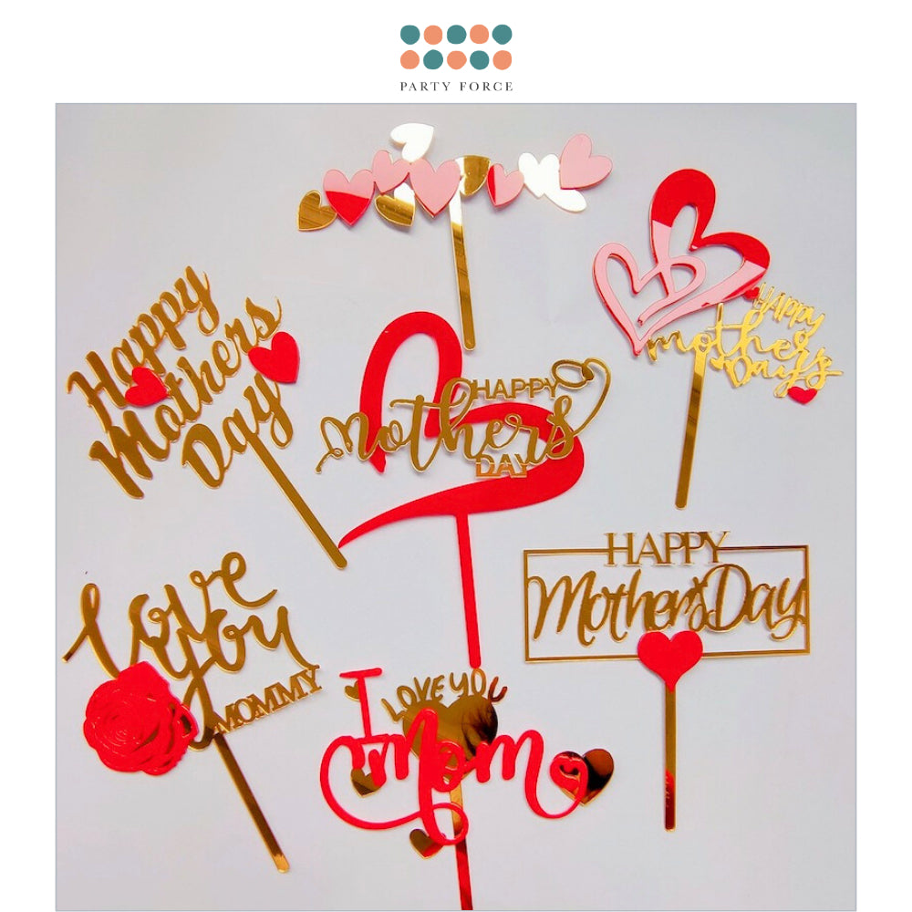 Happy Mother's Day Cake Topper for Cake Decoration