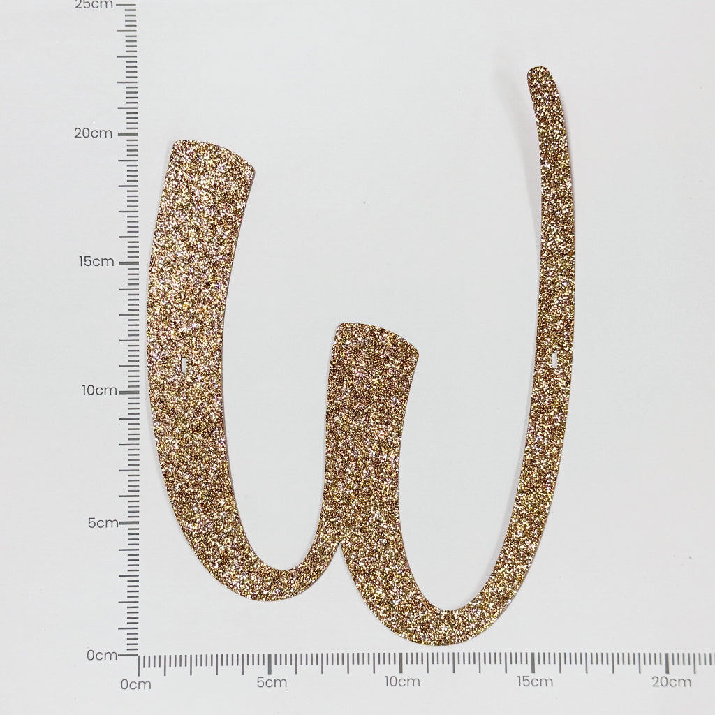 Happy Birthday Banner Rose Gold Custom Cursive Glitter Script Banner for Birthday Party