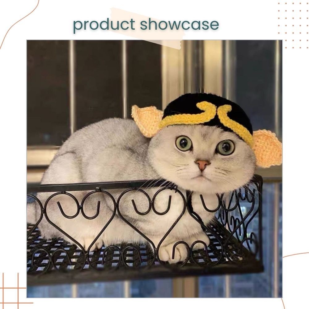 Pets Cat and Dog Cute Zhu Bajie Knitted Hat Funny Transformation Costume
