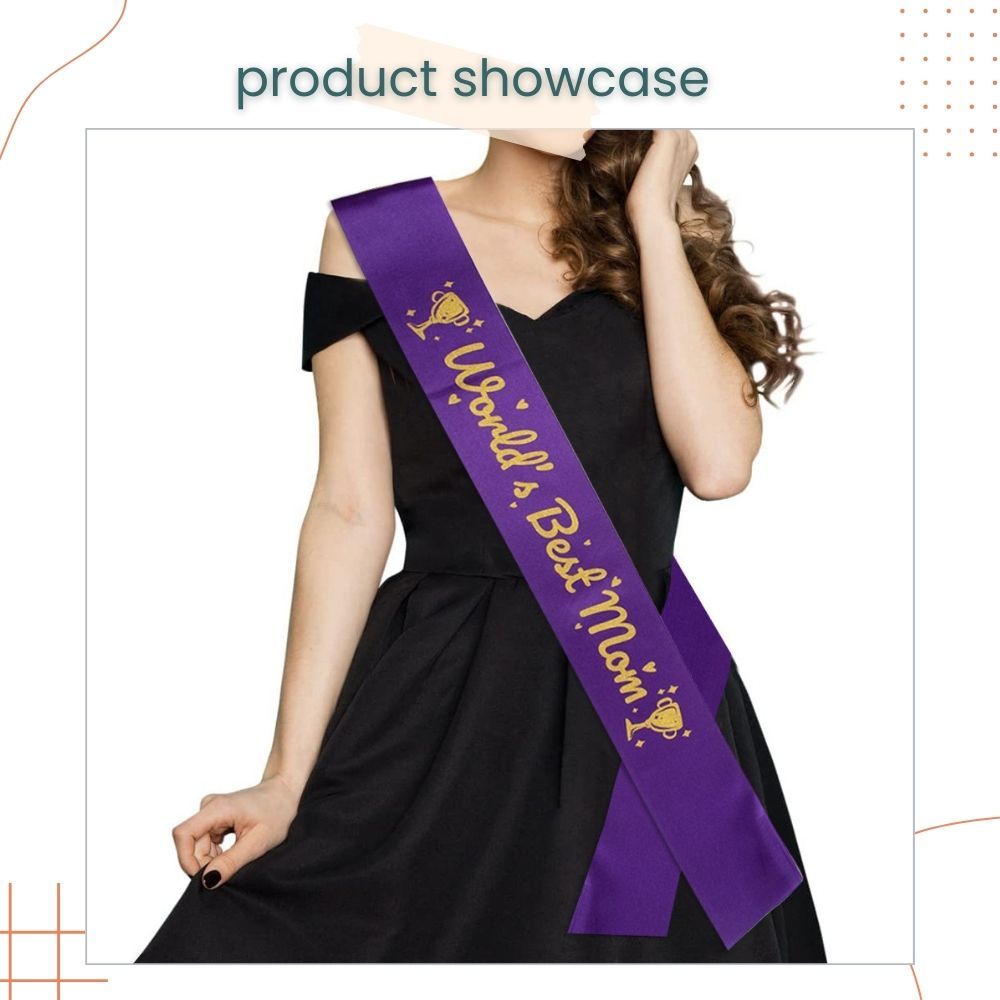 Happy Mother's Day Sash Best Mom Ever For Parties Celebration