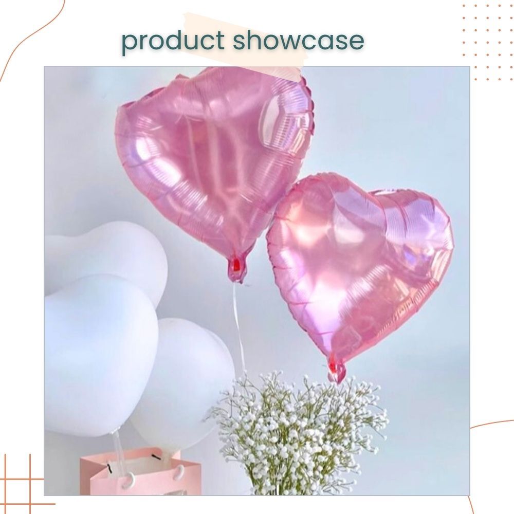 18 inch Jelly Star Heart Shaped Foil Balloon