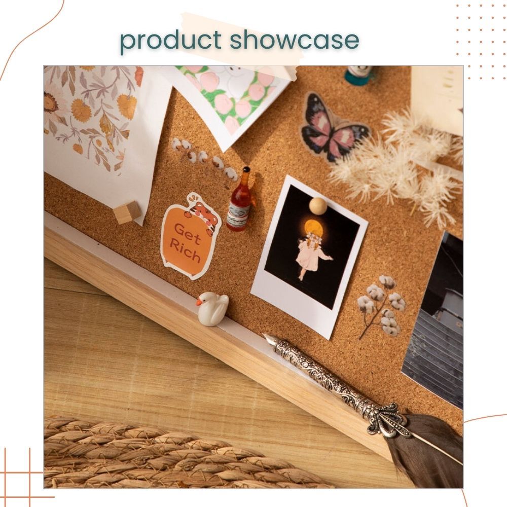 Solid Wooden Photo Frame Cok Board Decorative Wall Student Study Room Decor