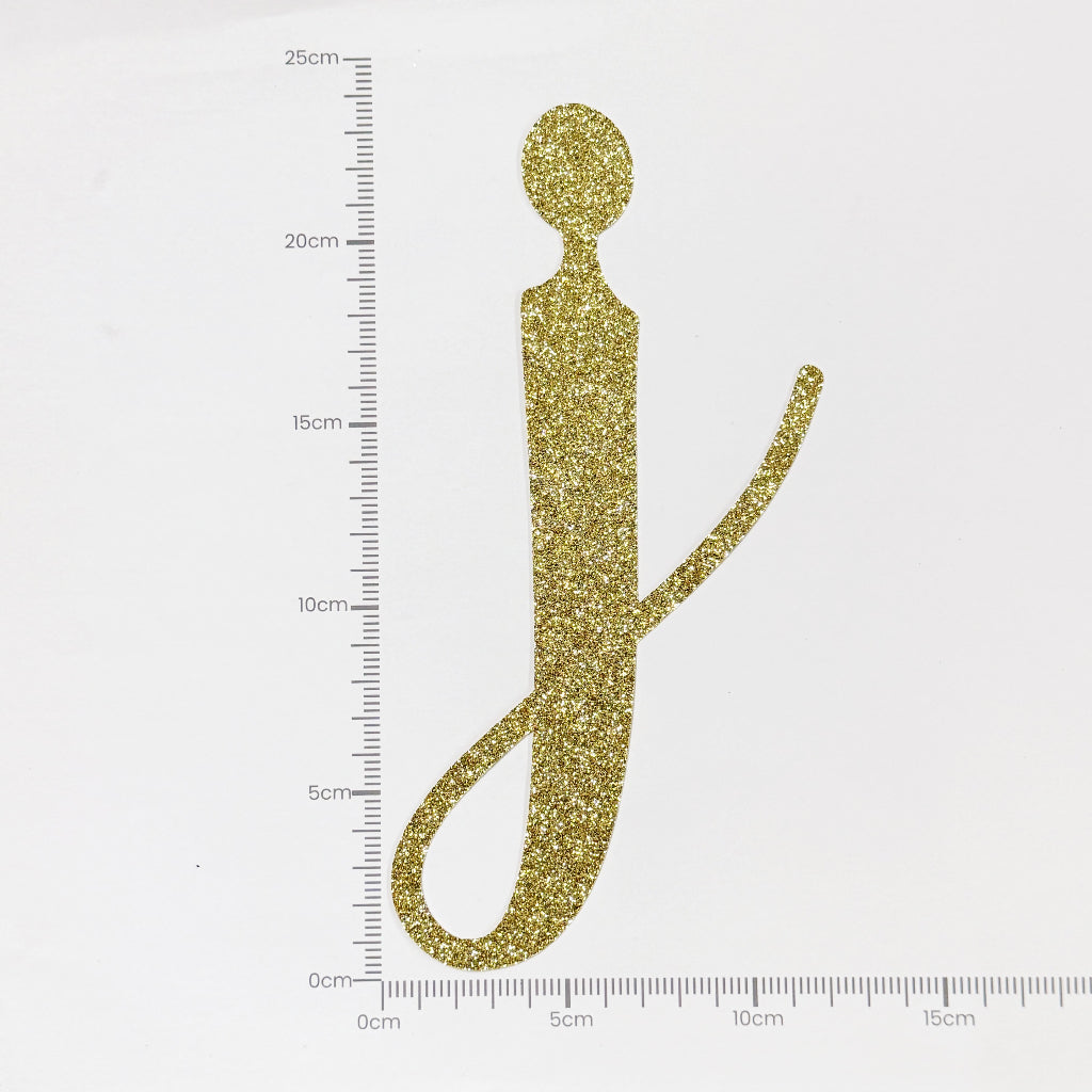 Happy Birthday Banner Custom Cursive Glitter Gold Script Font Banner