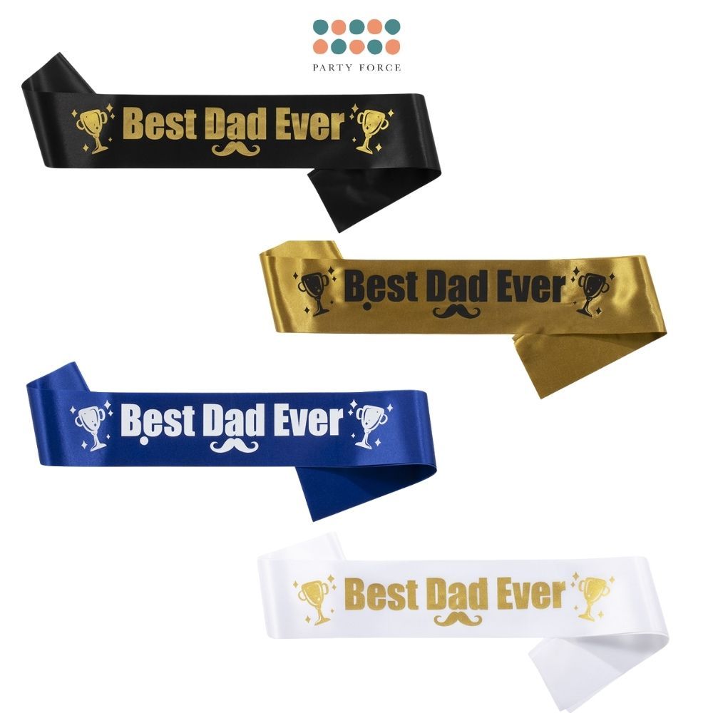 Happy Father's Day Sash Best Dad Ever For Parties Celebration