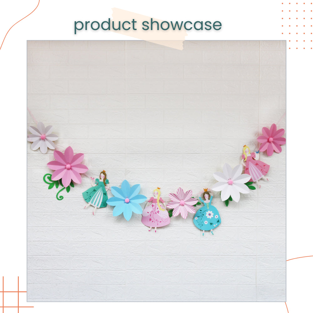 Unicorn Princess Theme Happy Birthday Decoractive Banner for Event Party Decoration