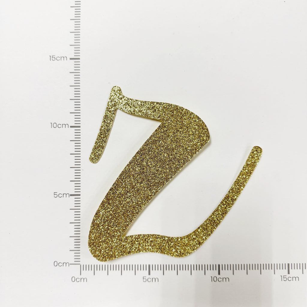 Happy Birthday Banner Custom Cursive Glitter Gold Script Font Banner