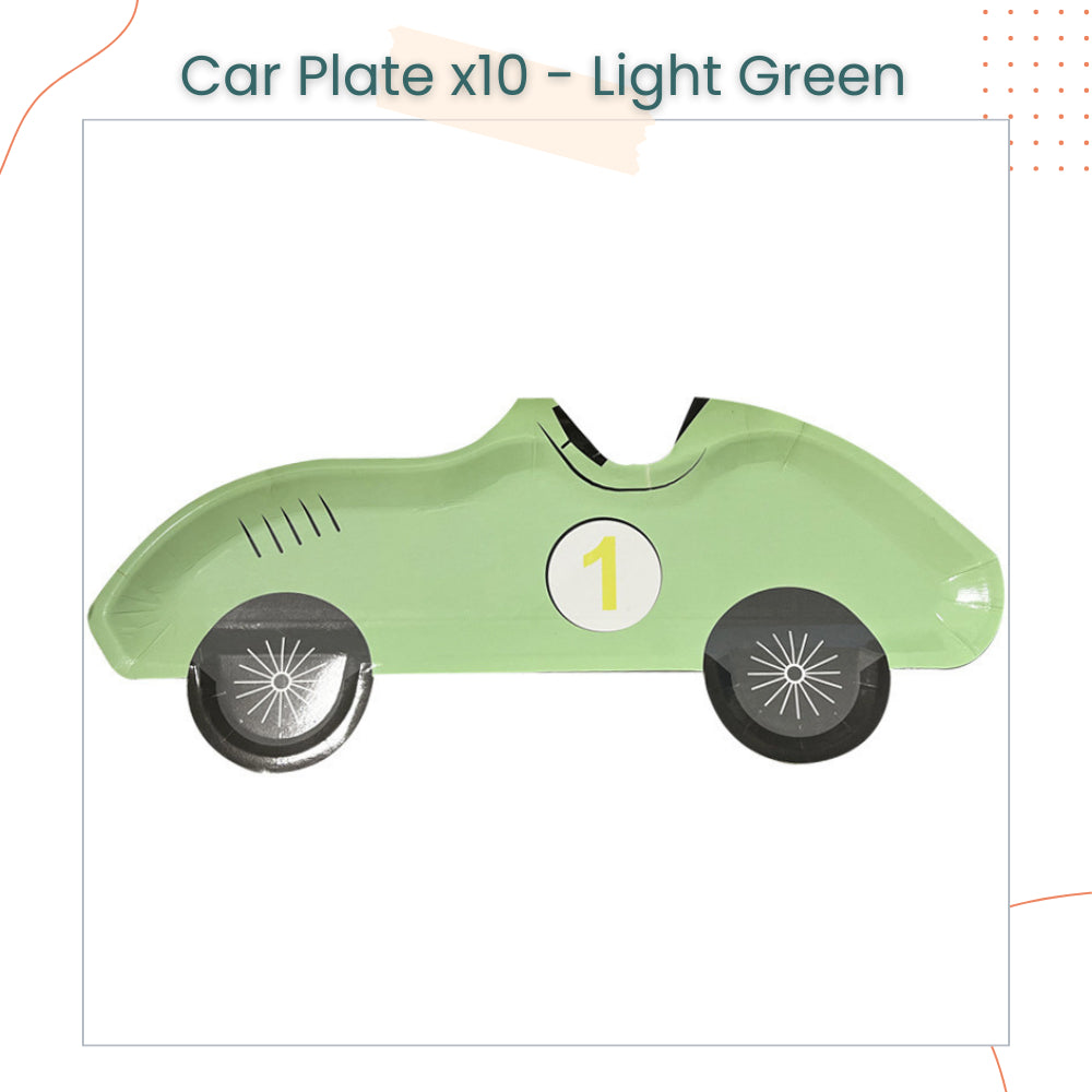 Vintage Racing Car Theme Plates Disposable Tableware for Events Birthday Party