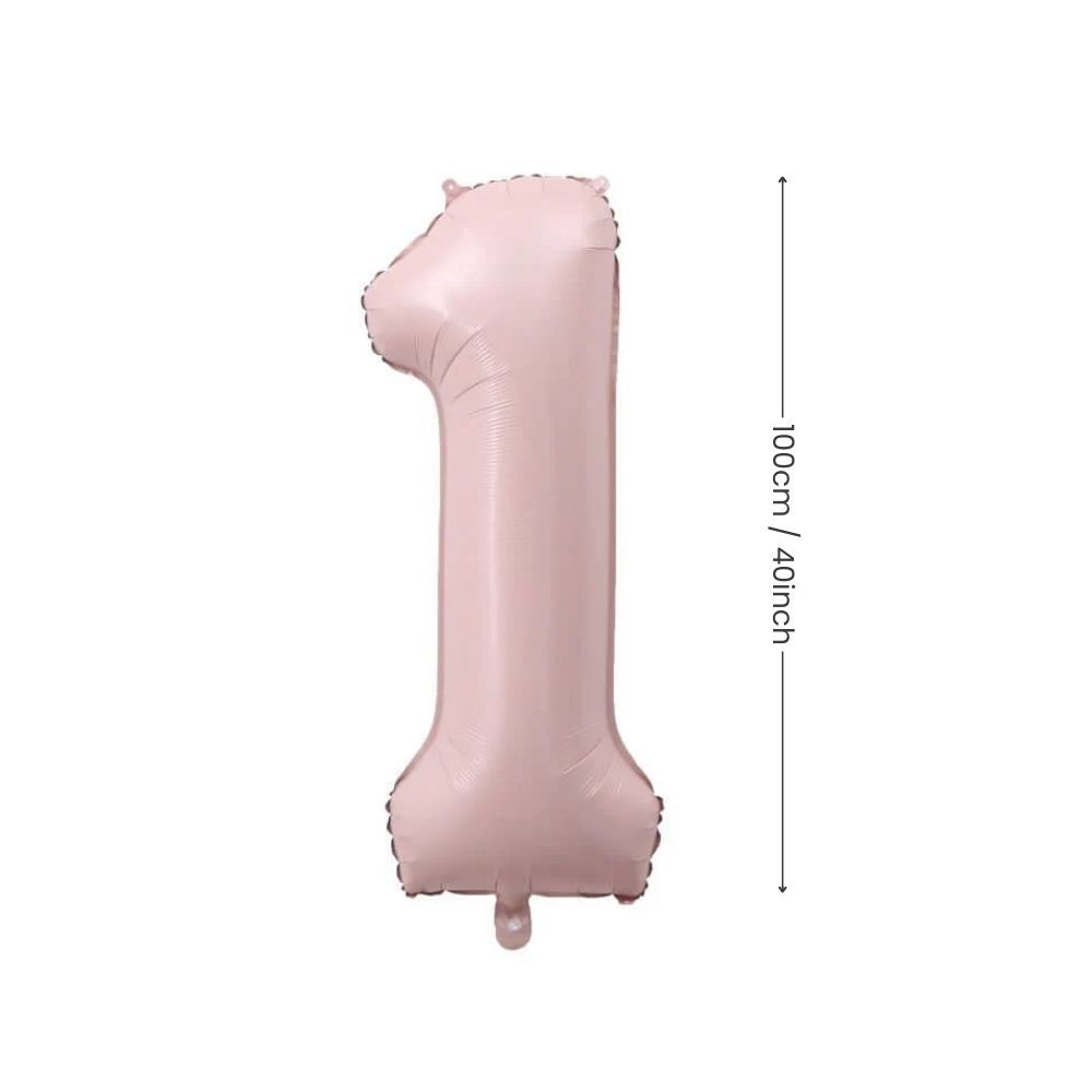 40 inch number balloon baby pink number balloon for birthday party decoration