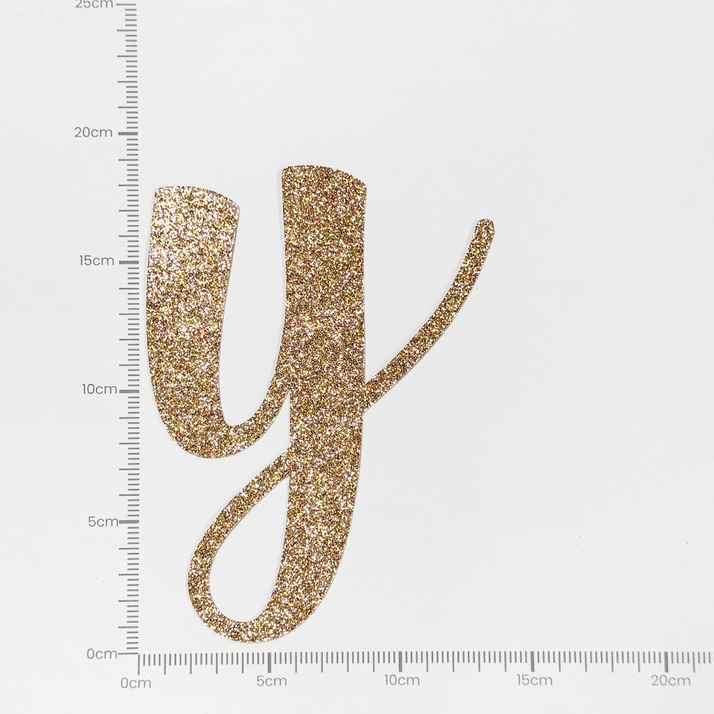 Happy Birthday Banner Rose Gold Custom Cursive Glitter Script Banner for Birthday Party